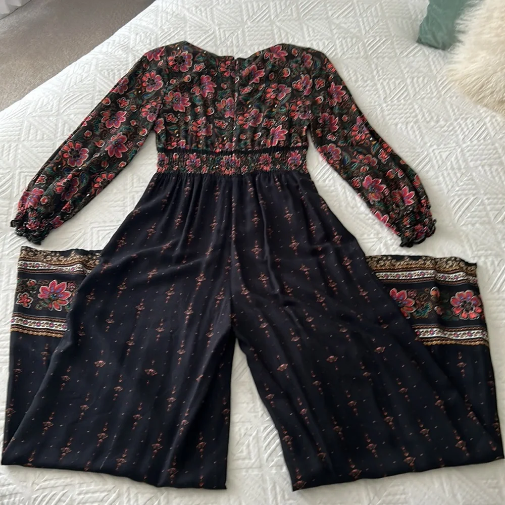 Farm Rio for Anthropologie Giuliano Wide leg Jumpsuit S - Picture 8 of 12